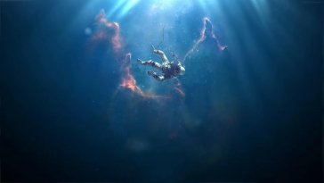 drowning astronaut live wallpaper