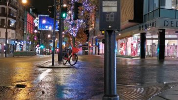 street with stores live wallpaper