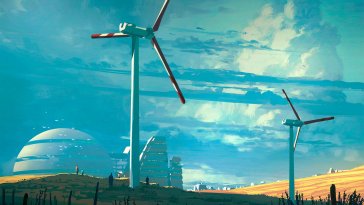 windmills and planes live wallpaper