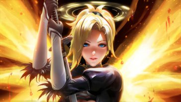 mercy from overwatch live wallpaper