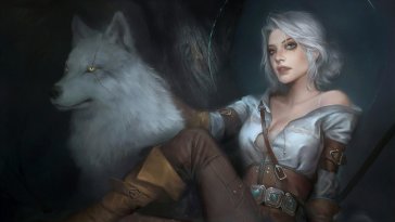 cirilla with the wolf live wallpaper