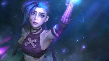 jinx lights a flare live wallpaper