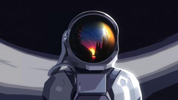spaceman live wallpaper