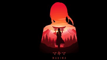 makima silhouette live wallpaper