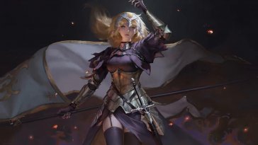 jeanne (fate stay night) animated wallpaper