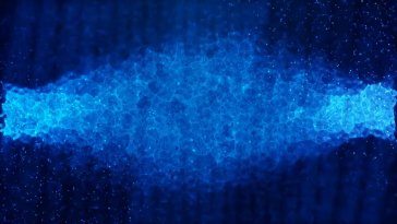 blue particle live wallpaper