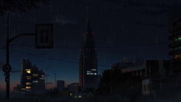 rainy night city live wallpaper
