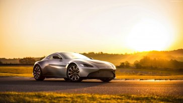 silver aston martin vantage live wallpaper