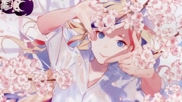 girl under sakura tree live wallpaper