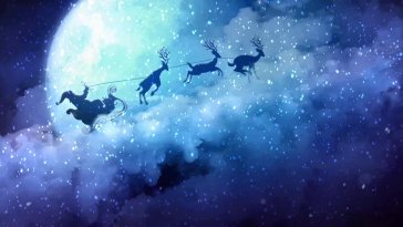 santa's sleigh ride live wallpaper