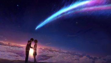 under the stars (your name) animated wallpaper