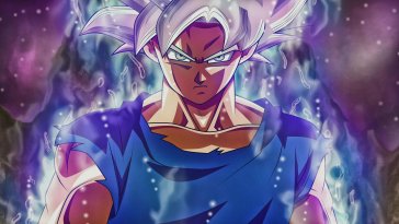 silver-haired goku in his ultra instinct power (dragon ball) live wallpaper