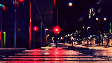street lights in rainy night live wallpaper