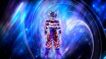 goku in space with lightning bolts around live wallpaper