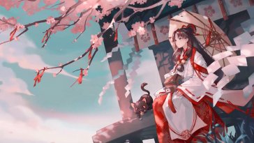 enmusubi no kami (onmyoji) live wallpaper