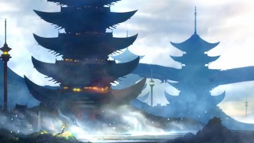 pagoda and dragon harmony live wallpaper