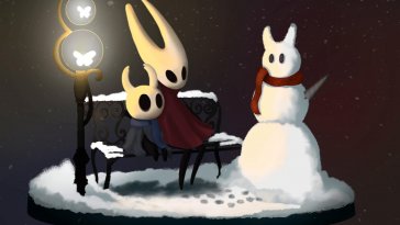 hollow knight in winter live wallpaper