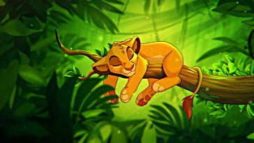 simba in forest live wallpaper