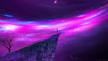 purple sky live wallpaper