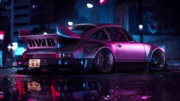 Porsche 911 in Darkness Live Wallpaper