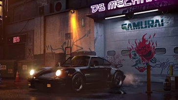 porsche 911 (cyberpunk 2077) live wallpaper