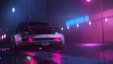 porsche rsr neonwave live wallpaper