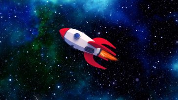 rocket in space live wallpaper