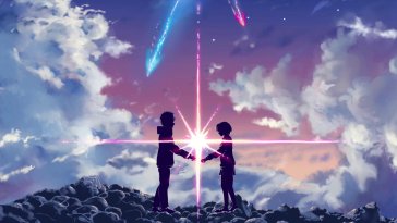 your name's aesthetic glow live wallpaper