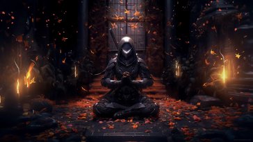 ninja meditation live wallpaper