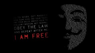 i am free (anonymous) live wallpaper
