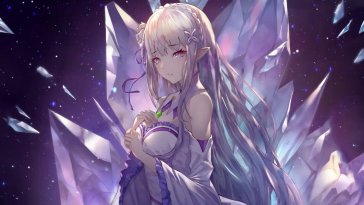 emilia re:zero live wallpaper