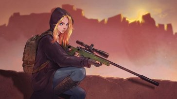 pubg girl with sniper rifle live wallpaper