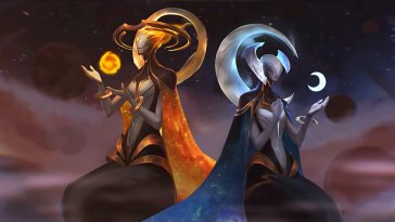 golden and silver sisters (legends of runeterra) live wallpaper