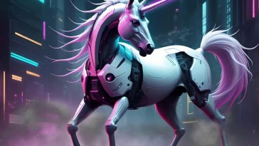 robotic unicorn live wallpaper