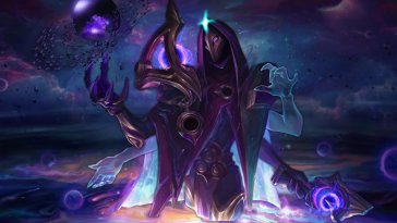 dark cosmic jhin (league of legends) live wallpaper