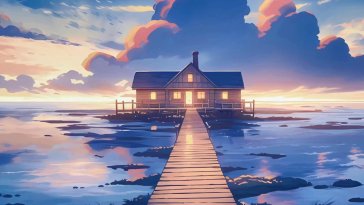 house on water live wallpaper