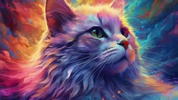 colorful cat live wallpaper