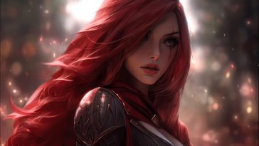 crimson assassin katarina live wallpaper