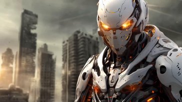 cybernetic warrior live wallpaper