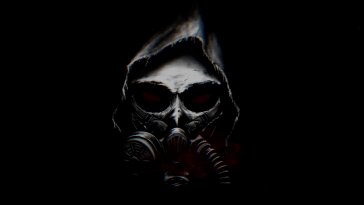 skull gas mask live wallpaper