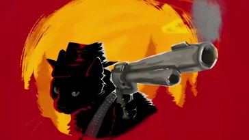 black cat gun live wallpaper