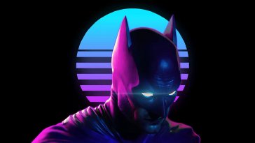 batman neon pink live wallpaper