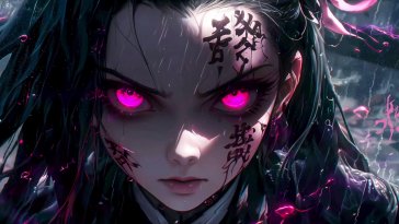 dark nezuko kamado live wallpaper