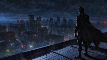 gotham's rainy night live wallpaper