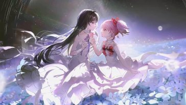 madoka and homura live wallpaper