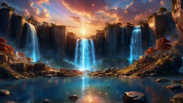 fantasy waterfalls live wallpaper