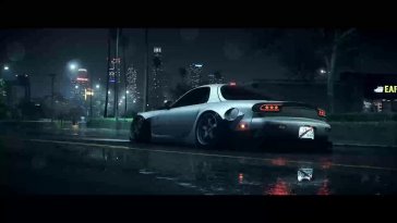 mazda rx-7 on the road live wallpaper