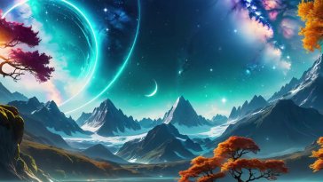 fantasy mountain landscape live wallpaper