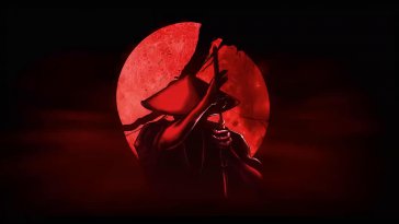 crimson moon samurai live wallpaper