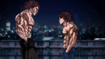 baki and yujiro faceoff live wallpaper